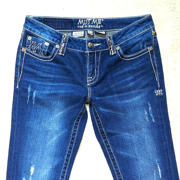Miss Me M Series Buckle Exclusive Distressed Bootcut Jeans - Picture 4 of 12